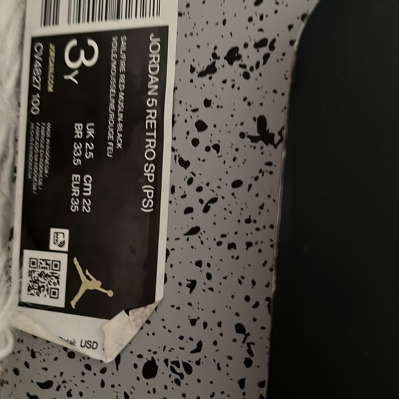Jordan x offwhite preschool retro sneakers with extra laces - Picture 11 of 11